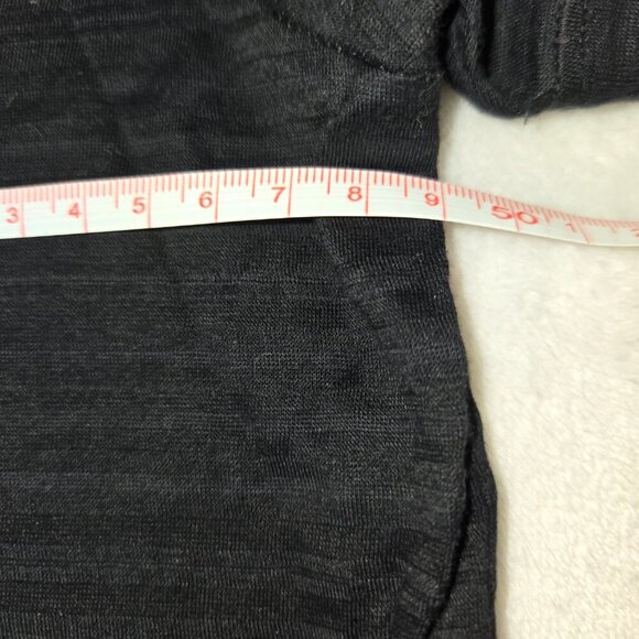 BOSS Mens Short Sleeve Black Striped Sheer T-shirt slim fit mercerized cotton L - Picture 5 of 10